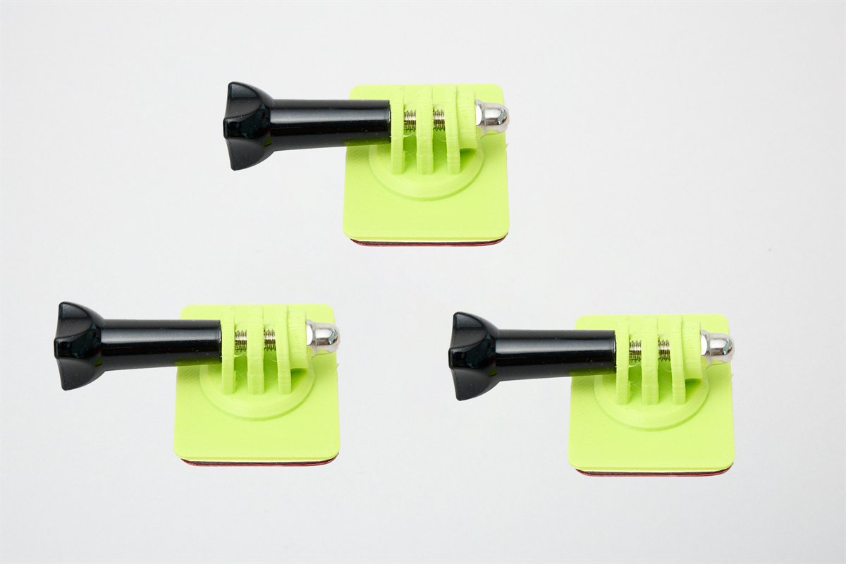 kit da 3 Supporti Flessibili per Action Cam