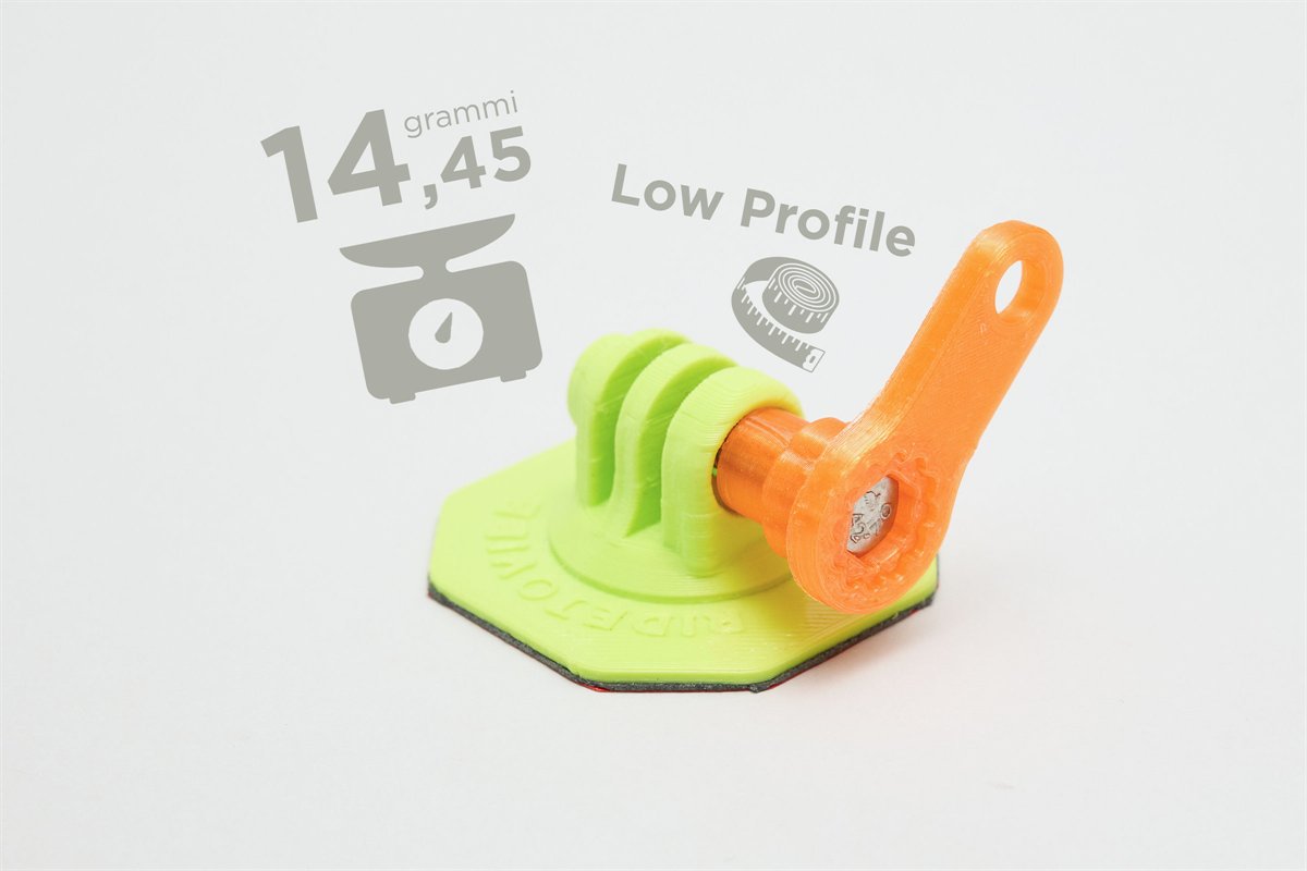 Supporto Action Cam Flessibile V2.0 – Low Profile con Chiave di Serraggio