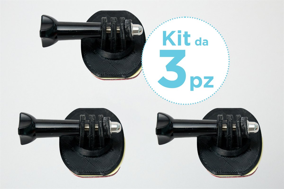 kit da 3 Supporti Flessibili per Action Cam